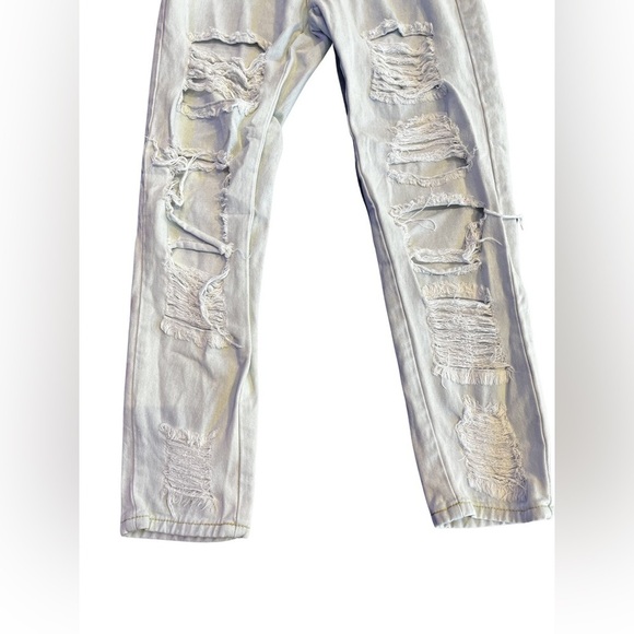 Shein XS Womens / Kids Blue jeans Distressed Holy - Picture 3 of 16